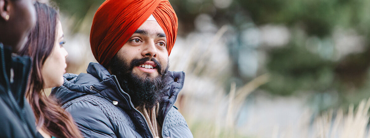 Student Wearing Turban