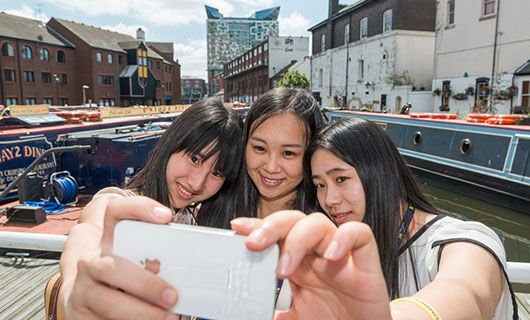 International students in Birmingham
