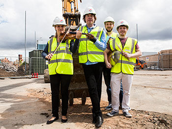 Conservatoire turf cutting