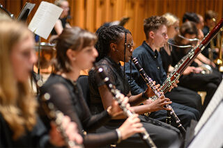 London Schools Symphony Orchestra woodwind section