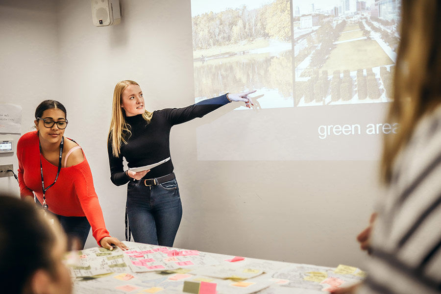 MA Design Management session with interactive activity and presentation