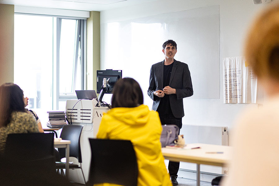 MA Design Management teaching session in classroom