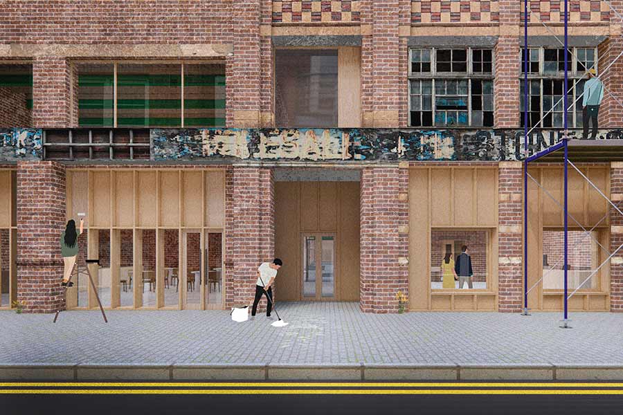 Artwork created by MArch student Rasha Shrourou