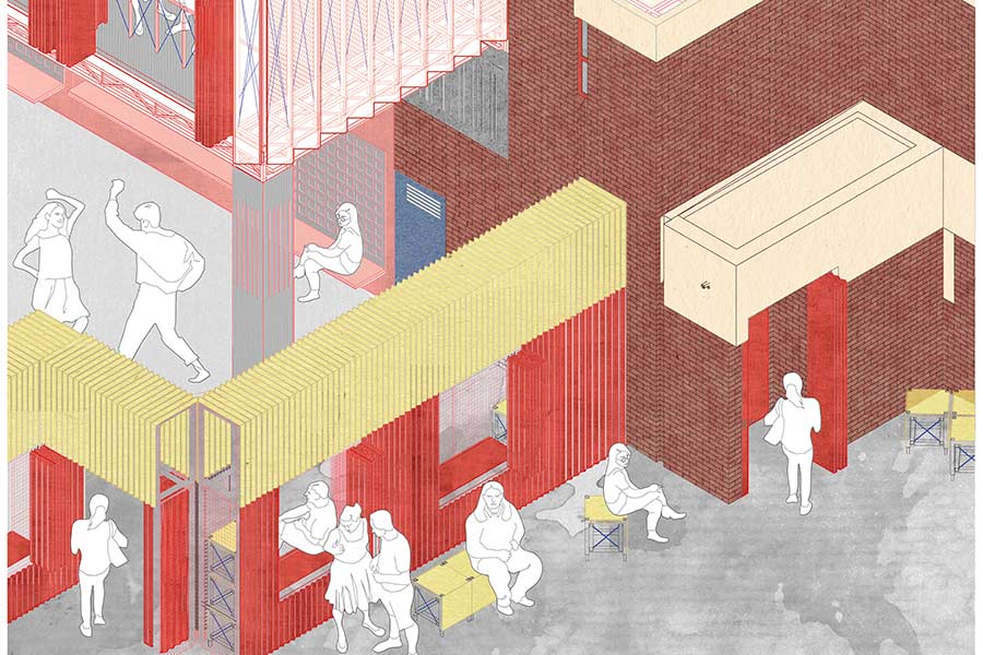 Artwork created by MArch student Sarah Alrazak