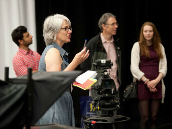 people in tv studio masterclass