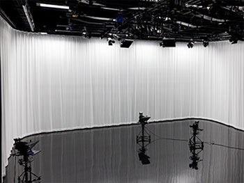 A Birmingham City University television studio