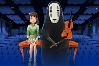 A ghost playing a violin at Royal Birmingham Conservatoire