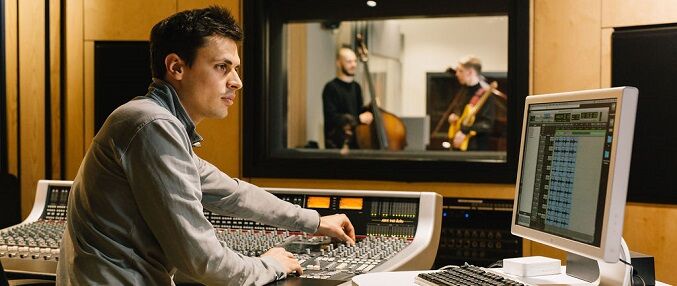 Music Technology studio desk