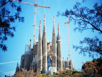 Sagrada Familia in Barcelona. Image by David Wang. Gaudi Barcelona