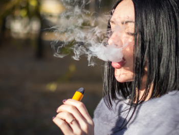 Photo of a person vaping