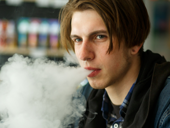 Photo of boy vaping