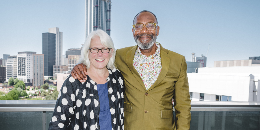 Prof Diane Kemp and Sir Lenny Henry