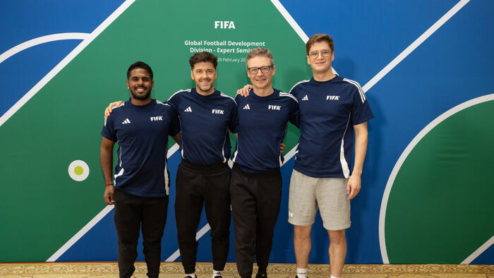 Group in football kit