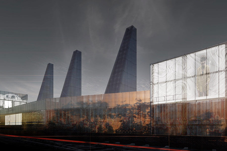 Artwork created by MArch student Michal Palczewski