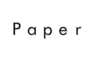 white back black text, 'Paper'