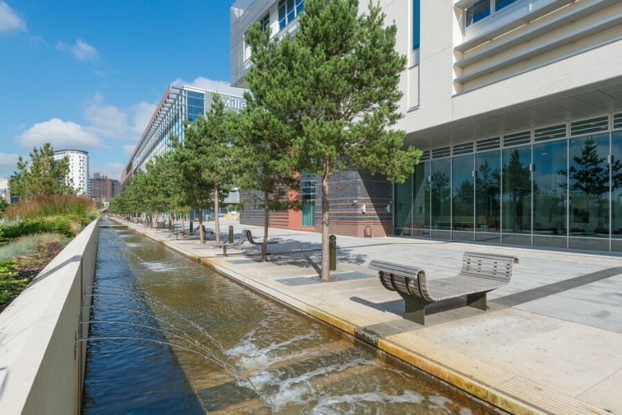 External Parkside Building and Water Feature