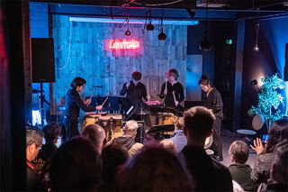 RBC percussionists at Centrala