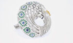 Jewellery and Silversmithing HND student work of silver and gems