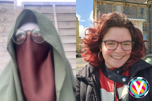 Young poets, Hala Qamar and Scarlett Timlett