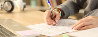 Academic filling out survey