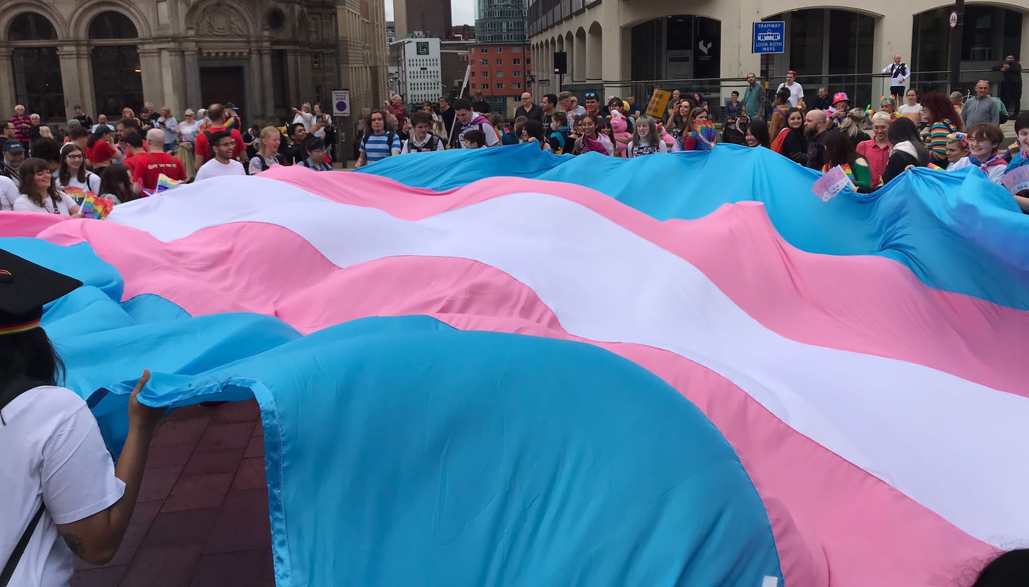 Pride trans flag 