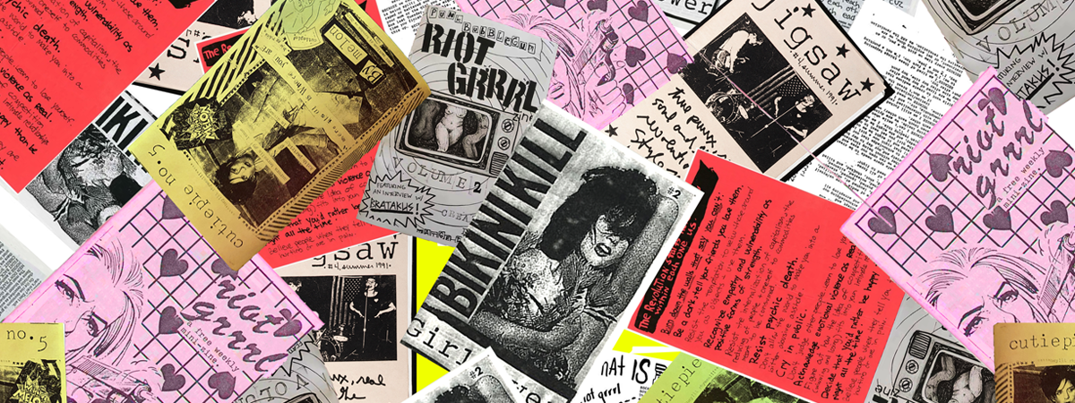 Riot Grrrl Exhibition Banner