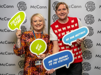 Senior Lecturer in Public Relations and Media Kelly O'Hanlon and Rob Mayhew.
