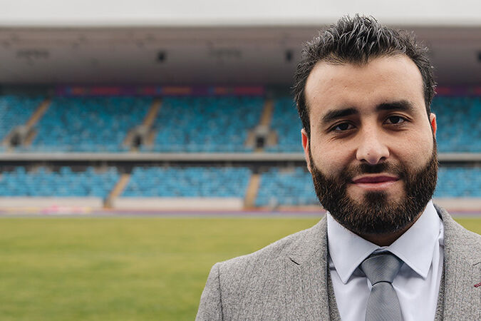 Dr Safi at stadium
