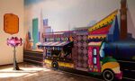 MA Design: Active Practice - piece created by Saira Afzal. Model of colourful food truck