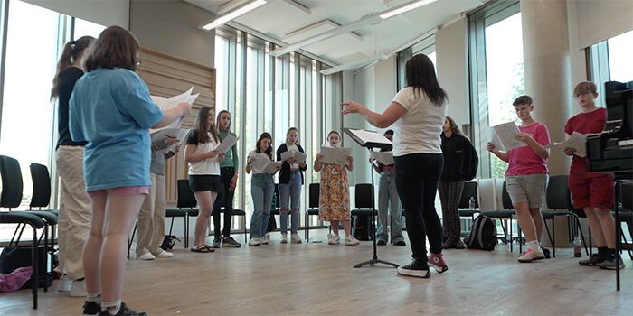 Students participating in the Opera Outreach programme