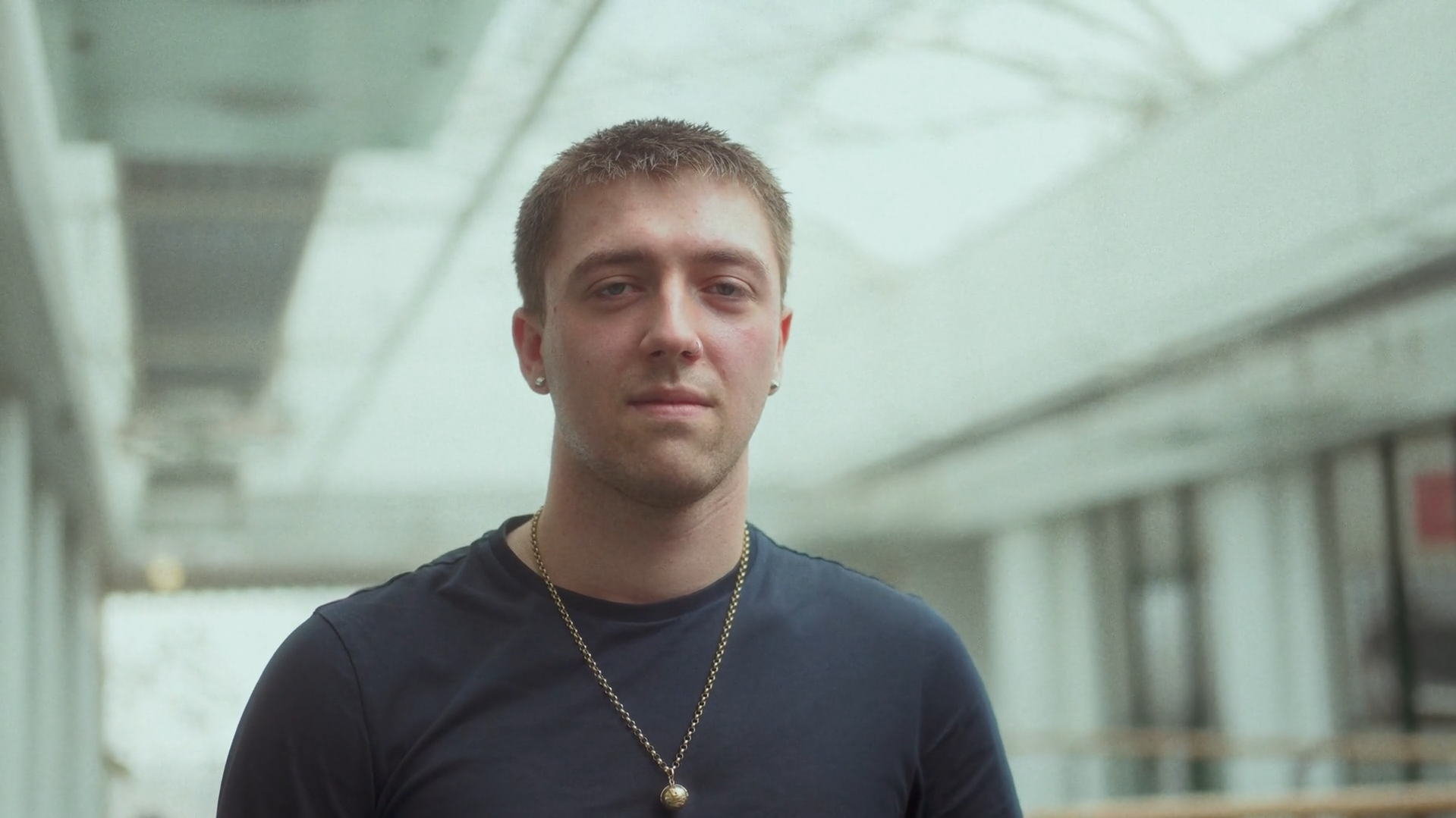 Student of BCU looking directly into camera
