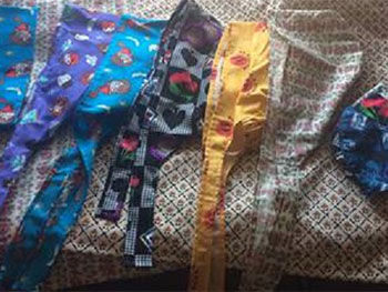 Scrubs sewn for NHS by RBC Head of Wardrobe