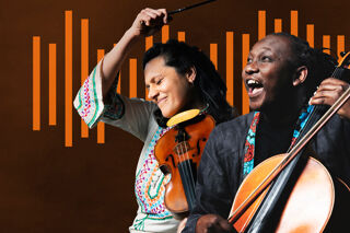 Cellist Abel Selaocoe and violinist Rakhi Singh