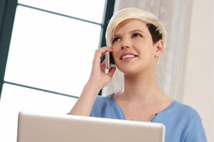 Student on Phone