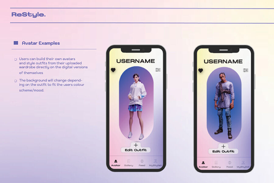 Student project Avatar examples for Restyle