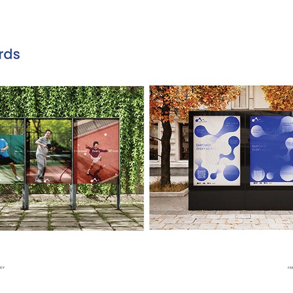 Student project showing street media for Empower Every Motion