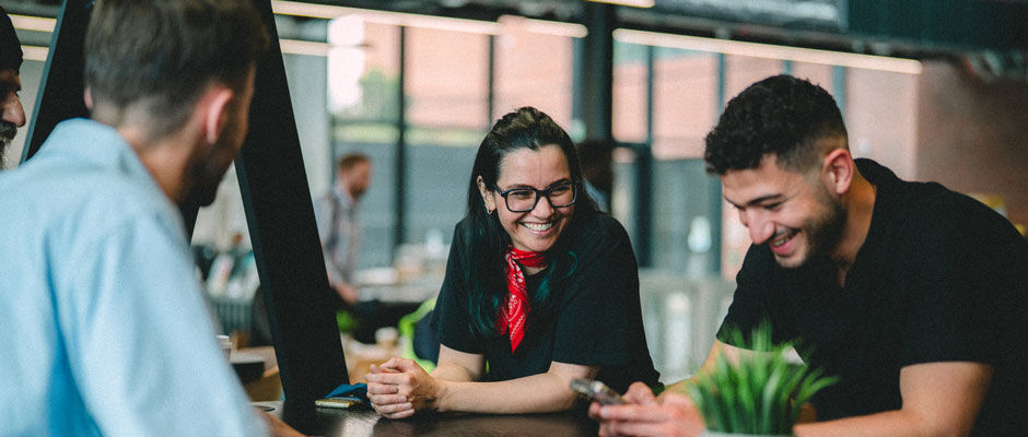 A student receiving careers support