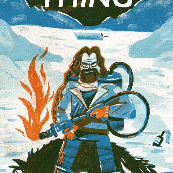 Student work - book cover for The Thing