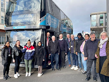 Students and staff from Birmingham City University, National Express West Midlands and Transport for West Midlands