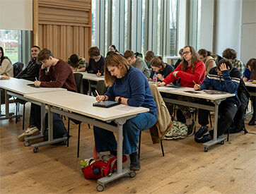 Students in exam hall