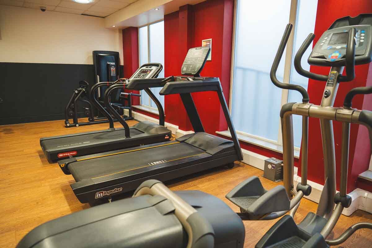 The Heights student accommodation gym