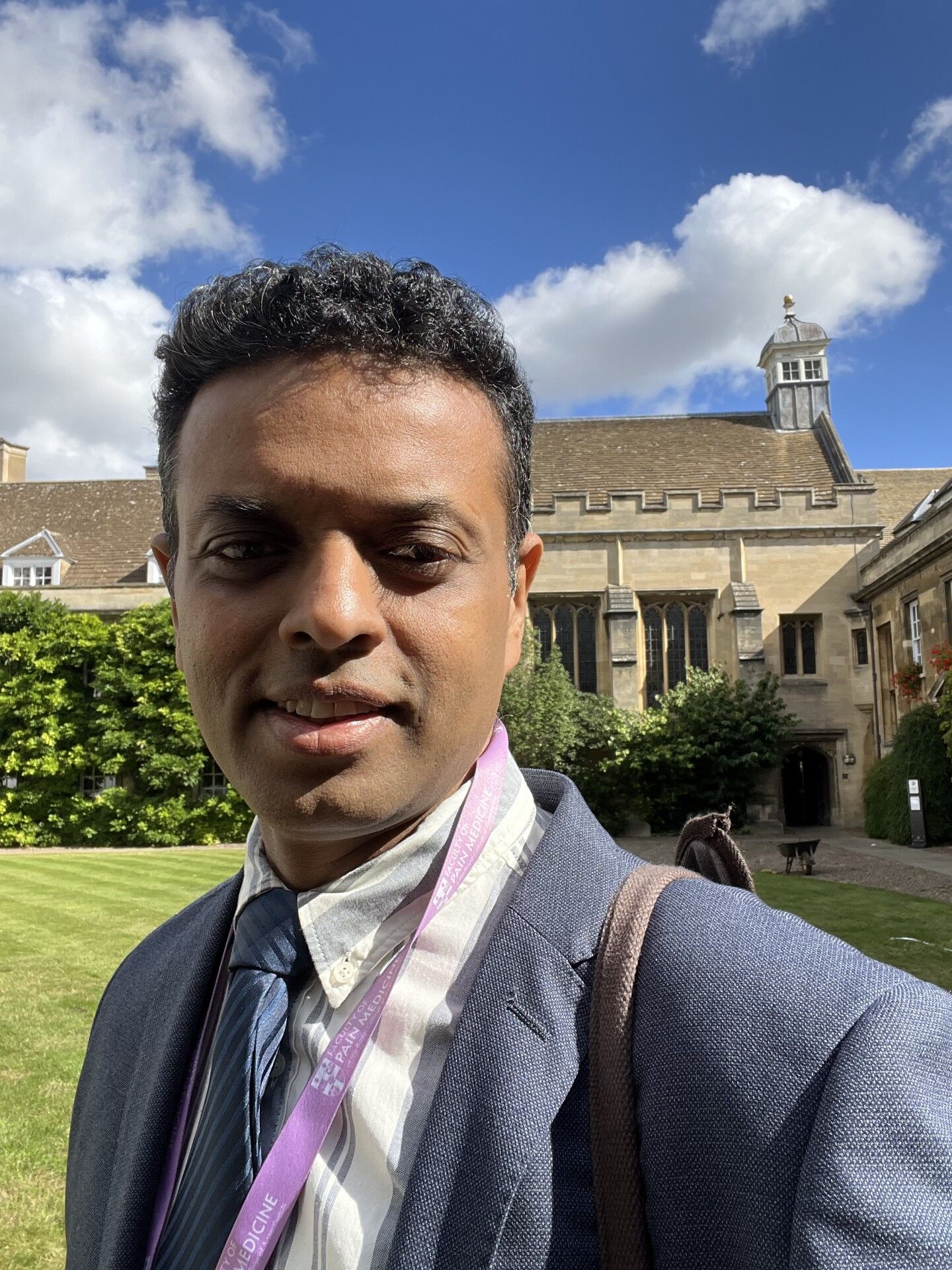 Professor Tonny Veenith outside