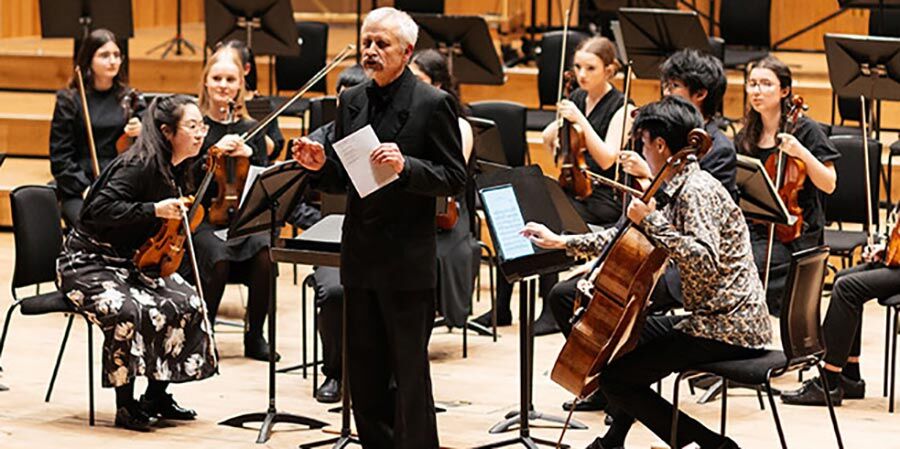 Head of Junior Conservatoire Tim English conducting
