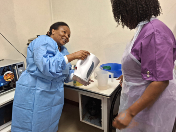 Nurses in Zambia making C-CLUB Nurses in Zambia making C-CLUB