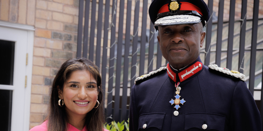 Zaynab Sohawon, CEO of Emotion Dysregulation in Autism (EDA) and The Lord-Lieutenant of the West Midlands, Derrick Anderson CBE